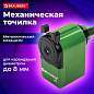 Точилка механическая BRAUBERG "JET", металлический механизм, корпус зеленый, 229571 (арт. 229571)