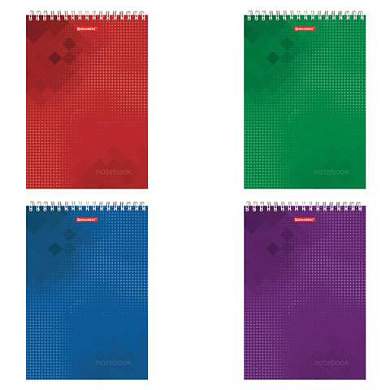Блокнот БОЛЬШОЙ ФОРМАТ А4 200х290 мм, 80 л., гребень, картон, жесткая подложка, клетка, BRAUBERG, "Бизнес", 129804 (арт. 129804)