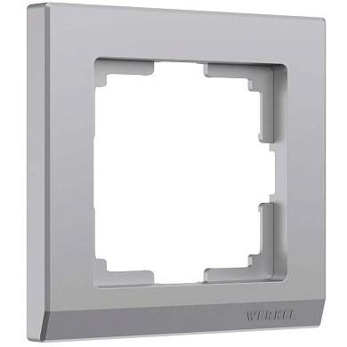 Werkel рамка СУ 1 мест. Stark (серебрян.) (WL04-Frame-01 a031802)W0011806 a050917 (арт. 732837)