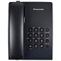 Телефон PANASONIC KX-TS2350RUB, черный, повторный набор, тональный/импульсный режим (арт. 260220)