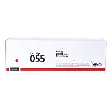 Картридж лазерный CANON (055M) для LBP663/664/MF742/744/746, пурпурный, оригинальный, ресурс 2100 страниц, 3014C002 (арт. 363333)