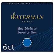 Картриджи чернильные Waterman International, синий, 6шт., картонная коробка (арт. 073002)