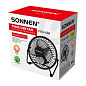 Вентилятор настольный USB SONNEN FT10-USB, 10 см, 2,5 Вт, компактный, металлический, черный, наклон 180°, USB-провод 1 м, 457783 (арт. 457783)