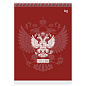 Блокнот А5 80л. на гребне BG "Россия", твердая подложка (арт. 385102)
