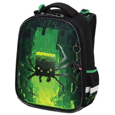 Ранец BRAUBERG PREMIUM, 2 отделения, с брелоком, "Digital spider", LED-ЛАМПОЧКИ, 38х29х16 см, 273101 (арт. 273101)