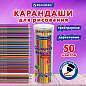 Карандаши цветные BRAUBERG PREMIUM 50 цветов в тубе, трехгранные, грифель 3,3 мм, натуральное дерево, 181935 (арт. 181935)