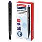 Ручка шариковая масляная автоматическая BRAUBERG "BLACK PEN RT", СИНЯЯ, игольчатый наконечник 0,7 мм, линия письма 0,35 мм, 144326 (арт. 144326)