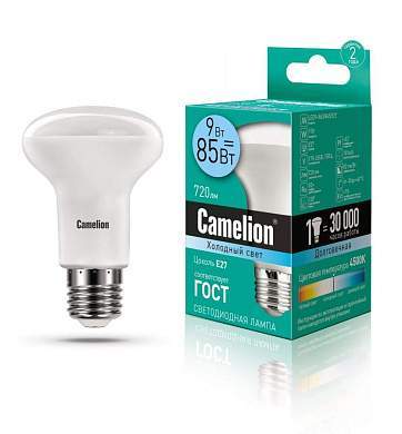 Camelion R63 E27 9W(720lm 120°) 4500K 4K матов.101x63 LED9-R63/845/E27 (арт. 738266)