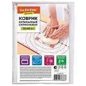 Коврик силиконовый для раскатки/запекания 30х40 см, красный, DASWERK, 608424 (арт. 608424)