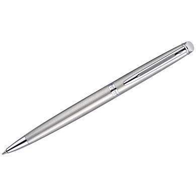 Ручка шариковая Waterman "Hemisphere Stainless Steel PT" синяя, 1,0мм, подарочная упаковка (арт. 180950)