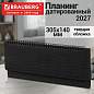 Планинг датированный 2027, 305х140 мм, BRAUBERG "Comodo", под кожу, черный, 118191 (арт. 118191)