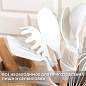 Набор силиконовых кухонных принадлежностей с деревянными ручками 13 в 1, молочный, DASWERK, 608196 (арт. 608196)
