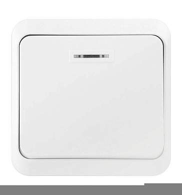 Smartbuy Юпитер выключатель 1-кл. инд 10А белый (SBE-03w-10-SW1-1) (арт. 654980)