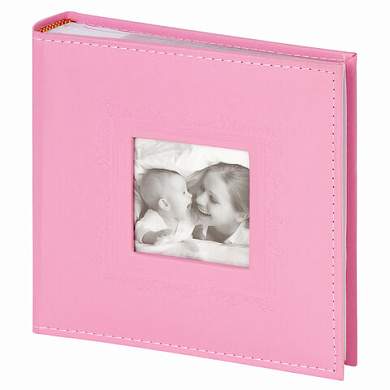 Фотоальбом BRAUBERG "Cute Baby" на 200 фото 10х15 см, под кожу, бумажные страницы, бокс, розовый, 391141 (арт. 391141)