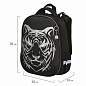Ранец BRAUBERG SHINY, 2 отделения, с брелком, "Tiger", СВЕТЯЩИЙСЯ РИСУНОК, 38х28х14 см, 270698 (арт. 270698)