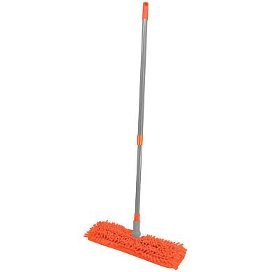 Швабра двусторонняя OfficeClean Professional, телескоп. ручка 70-120см, насадка МОП микрофибра 40 см (арт. 303058)