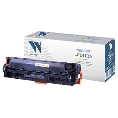 Картридж лазерный NV PRINT (NV-CE412A) для HP LJ M351a/375nw/451dn/475dn, желтый, ресурс 2600 страниц (арт. 363290)