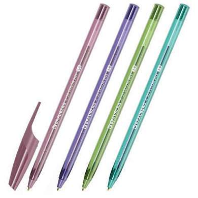 Ручка шариковая BRAUBERG X-30 COLOR MIX, СИНЯЯ, пишущий узел 1 мм, линия письма 0,5 мм, 144335 (арт. 144335)