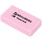 Ластики BRAUBERG PASTEL SOFT НАБОР 6 шт., размер ластика 45х25х10 мм, экологичный ПВХ, 271340 (арт. 271340)