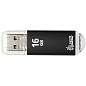 Память Smart Buy "V-Cut" 16GB, USB 2.0 Flash Drive, черный (металл. корпус ) (арт. 227882)