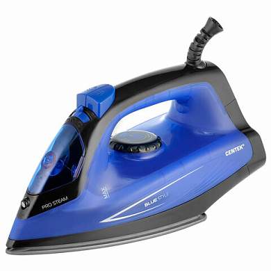 Утюг CENTEK CT-2360, 1600 Вт, антипригарное покрытие, антикапля, антинакипь, синий, CT-2360 BLUE (арт. 457617)