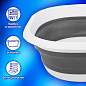 Таз складной силиконовый 10 литров круглый d=36 см для дома и дачи, LAIMA Home, 608669 (арт. 608669)