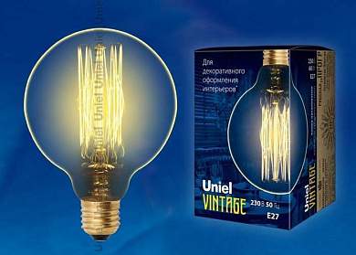 Uniel G95 E27 60W Шар винтажная лампа накаливания IL-V-G95-60/GOLDEN/E27 VW01 (арт. 555094)