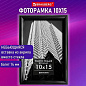 Рамка 10х15 см небьющаяся, багет 14 мм, пластик, BRAUBERG "Original", черная, 391227 (арт. 391227)