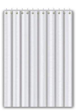 Haiba Штора для ванной комнаты, 180-180 см, 12 колец, полиэстер, белый, HB74001 (арт. 806283)