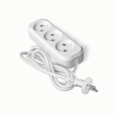 UNIVersal сет. удл. ПВС 2х0.75 3 роз.  2 м 10А (корпус ABS) E-203 1963 (арт. 602305)