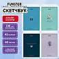 Скетчбук, белая бумага 100 г/м2, 140х201 мм, 60 л., гребень, жёсткая подложка, FUNSTER, ассорти Ocean, 116902 (арт. 116902)