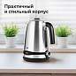Чайник BQ (БИ-КЬЮ) KT1724SW, 1,7 л, 2200 Вт, закрытый нагревательный элемент, ТЕРМОРЕГУЛЯТОР, стальной, 86189269 (арт. 457554)