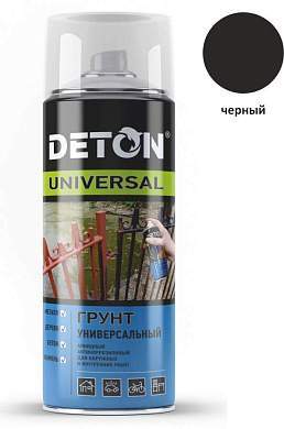 Грунт аэрозоль 520мл алкид атмосферост. ЧЕРНЫЙ арт.DTN-A70822 Deton Universal (арт. 738526)