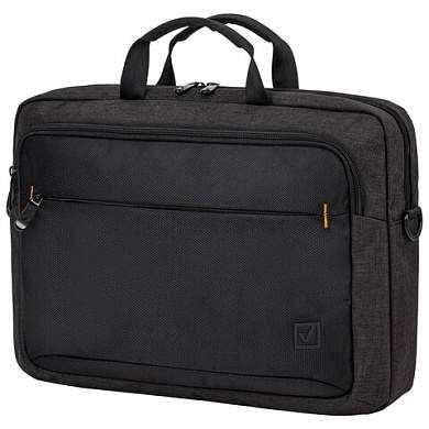 Сумка портфель BRAUBERG PRAGMATIC с отделением для ноутбука 15-16", "Vector", серо-черная, 30х42х8 см, 270827 (арт. 270827)