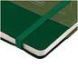 Записная книжка А6 80л. ЛАЙТ, кожзам, Greenwich Line "Classic. Olive", с резинкой, фактурное тиснение, блок в клетку (арт. 370585)