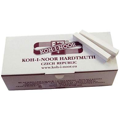 Мелки белые Koh-I-Noor, 100шт., квадратные, картонная коробка (арт. 233142)