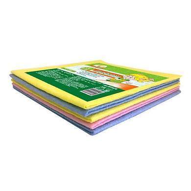 Салфетка для уборки 30*30см, вискоза, 5шт/уп, цена за уп, МИКС MPU4494 Умничка (арт. 817994)