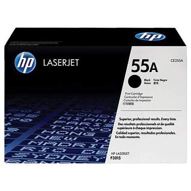 Картридж лазерный HP (CE255A) LaserJet P3015d/P3015dn/P3015x, №55А, оригинальный, ресурс 6000 страниц (арт. 360727)