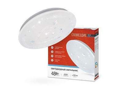 ASD/inHome светильник светодиодн. декоративный 48W(3120lm) 6500К 6K 350x55 IP40 DECO СОЗВЕЗДИЕ 8568 (арт. 812297)
