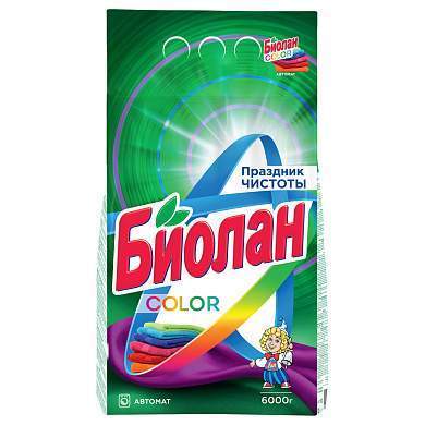 Порошок для машинной стирки Биолан "Color", 6кг (арт. 248454)