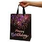 Пакет подарочный (1 штука) 26x13x32 см (L), "LED Bag", черный, ЗОЛОТАЯ СКАЗКА, 700836 (арт. 700836)