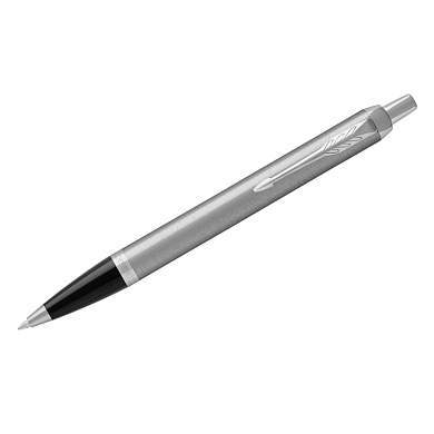 Ручка шариковая Parker "IM Essential Stainless Steel CT" синяя, 1,0мм, кнопочн., подарочная упаковка (арт. 318947)