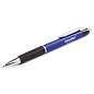 Ручка шариковая автоматическая с грипом ОФИСМАГ, СИНЯЯ, корпус синий, узел 0,7 мм, линия письма 0,35 мм, 141877 (арт. 141877)