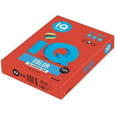 Бумага IQ "Color intensive" А4, 80г/м2, 500л. (кораллово-красный) (арт. 085366)