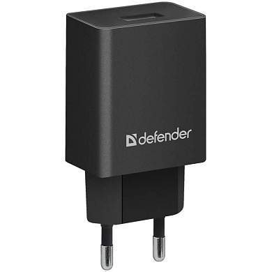 Зарядное устройство сетевое Defender EPA-10, 1*USB, 2.1А output, пакет, черный (арт. 297721)