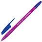 Ручка шариковая BRAUBERG "X-333" NEON SOLID, СИНЯЯ, корпус ассорти, узел 0,7 мм, линия письма 0,35 мм, 142831 (арт. 142831)