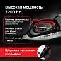 Утюг SONNEN SI-588, 2200 Вт, керамическое покрытие, паровой удар, черный/красный, 455279 (арт. 455279)