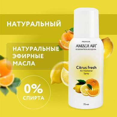 Сменный баллон аэрозольный 75 мл (аналог TORK, Система А1) AMBER AIR "Цитрусовый фреш", 2257 (арт. 608724)
