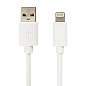 Кабель USB2.0-Lightning, 1 м, SONNEN, медь, для передачи данных и зарядки, белый, 513559 (арт. 513559)