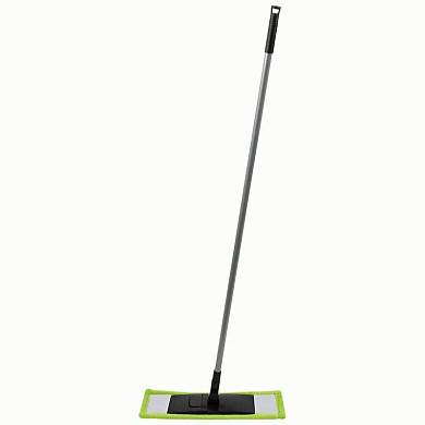 Швабра насадка плоская микрофибра 13*43см,ручка 110см,карм,Mop Clean/310474 Рыжий кот (арт. 846750)